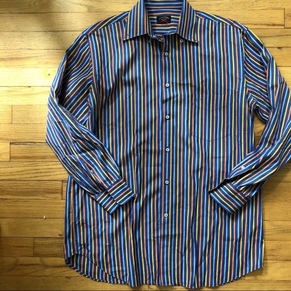 ⬇️85 Paul and Shark Yachting Striped Button Down L - Picture 3 of 4